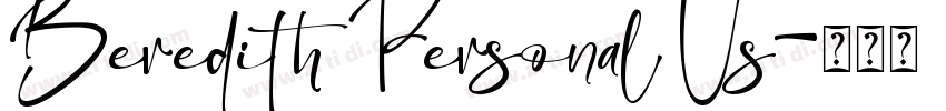 Beredith Personal Us字体转换